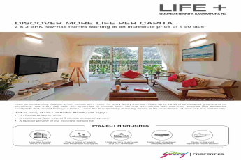 Discover more life per capita at Godrej Eternity in Bangalore